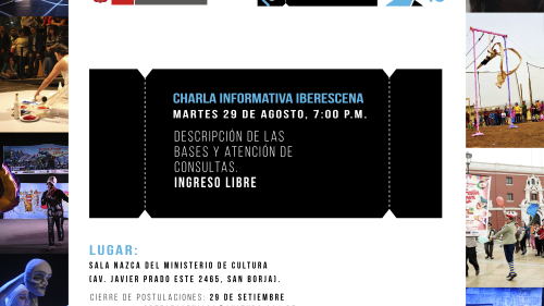 CHARLA INFORMATIVA IBERESCENA - 29 DE AGOSTO