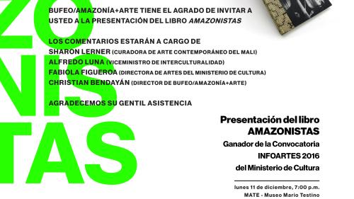“AMAZONISTAS” ganador de la Convocatoria INFOARTES se presentó en el MATE.