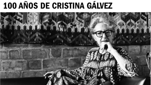 [Invitación] Mesa redonda: 100 años de Cristina Gálvez. 12 de enero