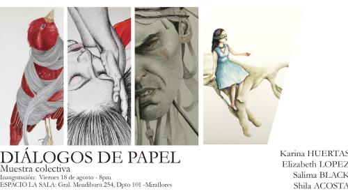 [Exposición] DIÁLOGOS DE PAPEL  Muestra colectiva de dibujo y acuarela. Hasta el 06 de setiembre