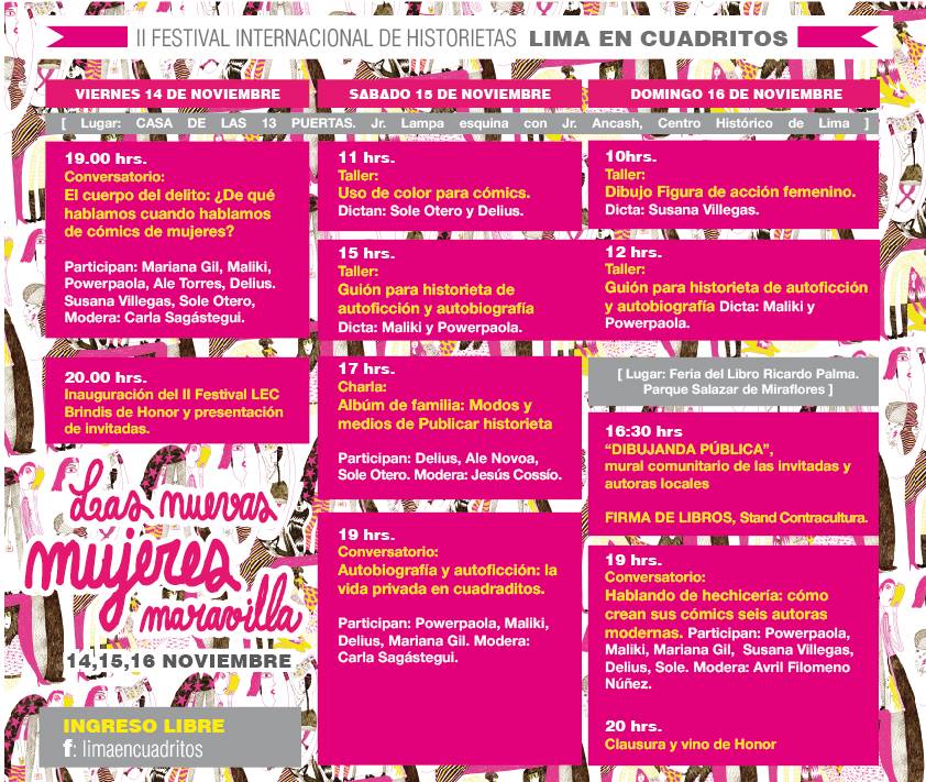 Programa Facebook-LIMA EN CUADRITOS 2014