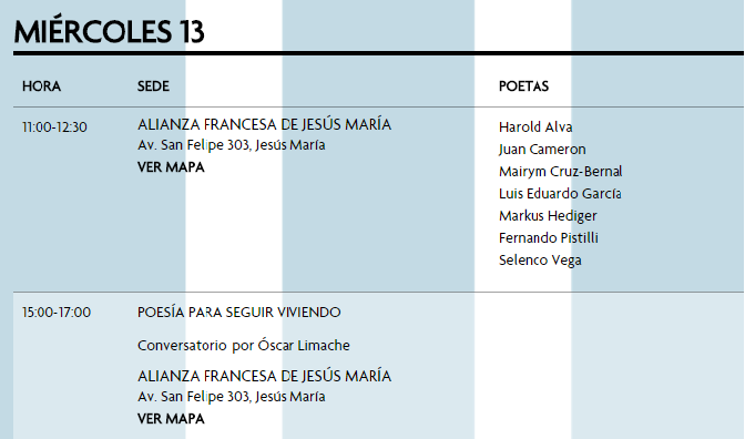 Miércoles 13
