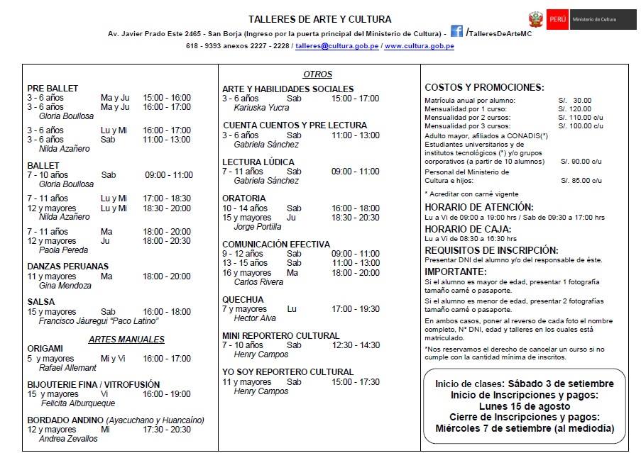 talleres arte set b