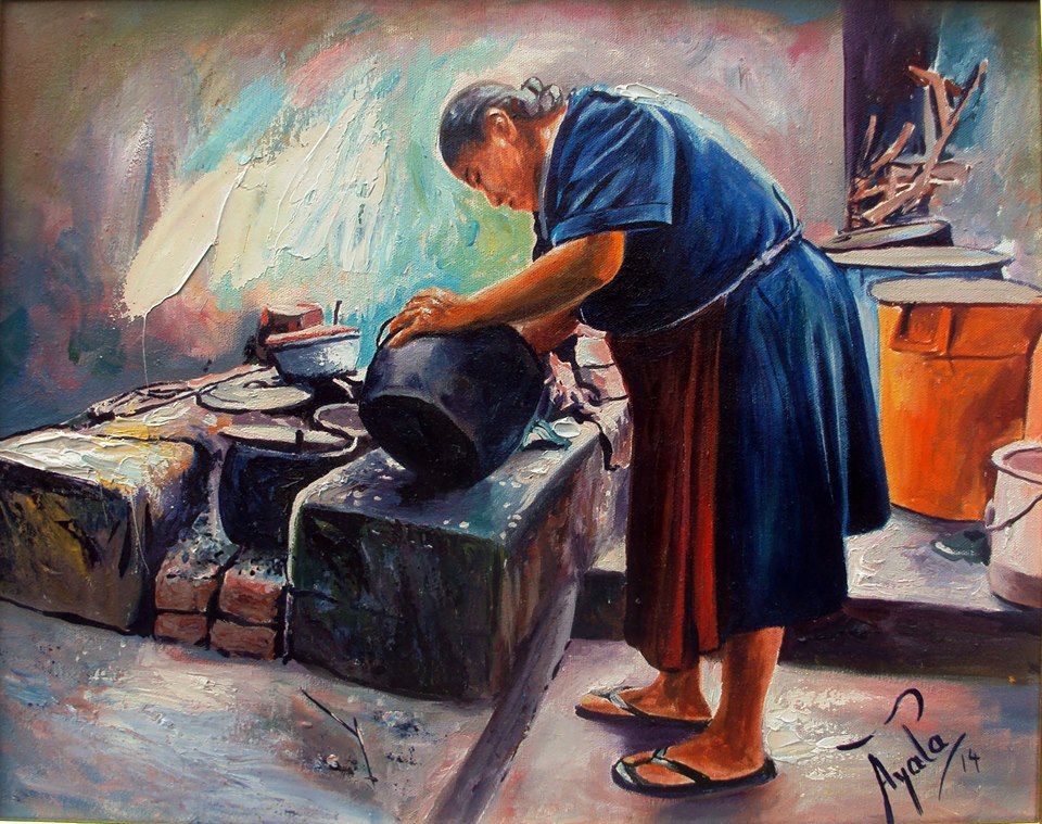 Obra: Ni concolón. Óleo de 80 x 60 cm. (2014)